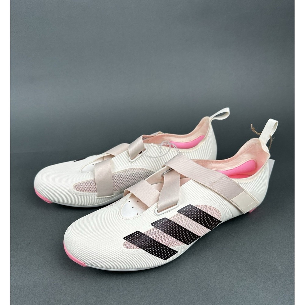 Adidas The Indoor Cycling Shoe Men 12 Women 13 White Pink GX9680 New
